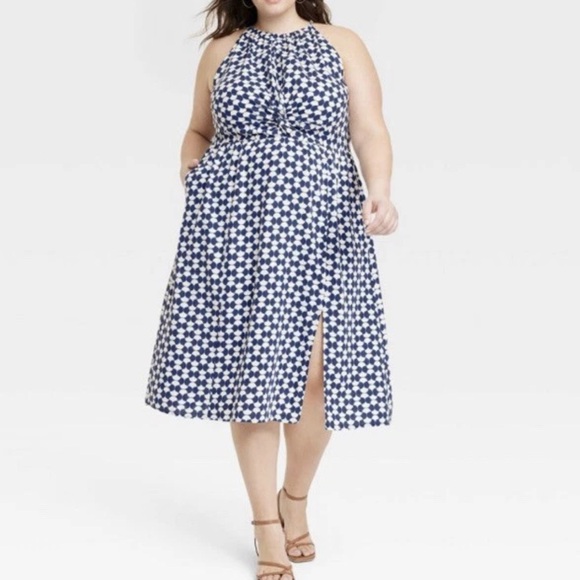 Ava & Viv - Women's Midi Dress Size 2X - Picture 1 of 16